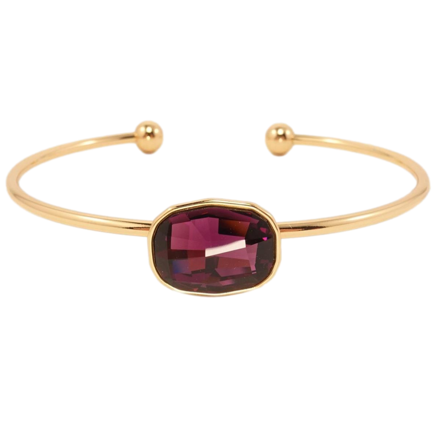 Браслет Xuping цвет 18K с кристаллами Swarovski Кристалл Cushion Burgundy ø 6,5 см фото №1 Браслет Xuping цвет 18K с кристаллами Swarovski Кристалл Cushion Burgundy ø 6,5 см фото №1
