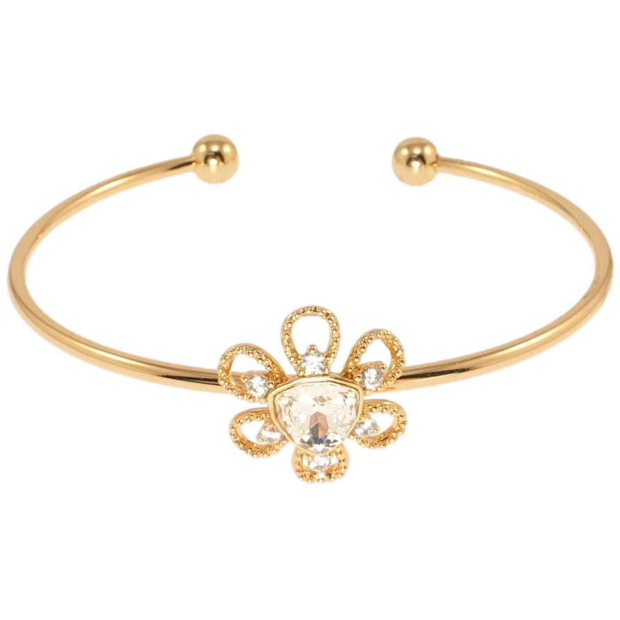 Браслет Xuping цвет 18K с кр-ми Swarovski Цветочек с кристаллом Clear ø 6см фото №1 Браслет Xuping цвет 18K с кр-ми Swarovski Цветочек с кристаллом Clear ø 6см фото №1