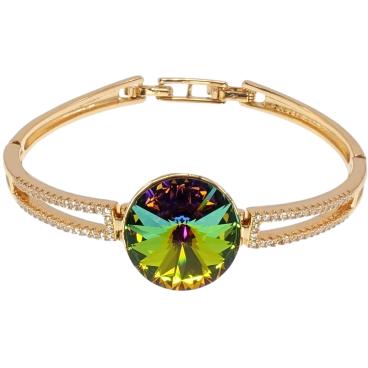 Браслет Xuping цвет 18K с кр-ми Swarovski Кристалл Vitrail Medium ø 18мм дл.с доп.замком 16.5,18см фото №16 Браслет Xuping цвет 18K с кр-ми Swarovski Кристалл Vitrail Medium ø 18мм дл.с доп.замком 16.5,18см фото №16
