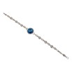 Браслет Xuping колір Родій з кр-ми Swarovski Кристал Capri Blue ø 18мм довжина з доп.замком 17.5,20см х 5-7мм фото №2