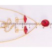 Набор Xuping цвет 18K с кр-ми Swarovski Серьги Кулон на цепочке Кристаллы Light Siam дл.40-45см х 2мм фото №2 Набор Xuping цвет 18K с кр-ми Swarovski Серьги Кулон на цепочке Кристаллы Light Siam дл.40-45см х 2мм фото №2
