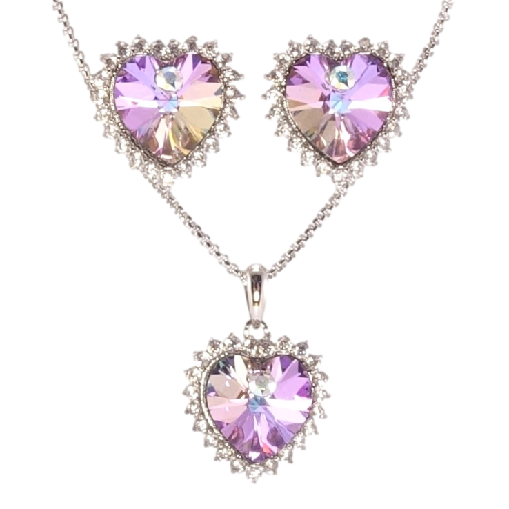 Набор Xuping цвет Родий с кр-ми Swarovski Серьги Кулон на цепочке Сердечки Paradise Shine длина 40-45см х фото №21 Набор Xuping цвет Родий с кр-ми Swarovski Серьги Кулон на цепочке Сердечки Paradise Shine длина 40-45см х фото №21