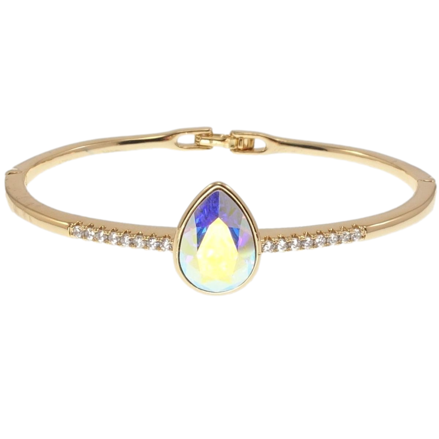Браслет Xuping цвет 18K с кр-ми Swarovski Кристалл АВ на дорожке ø 6,5см фото №1