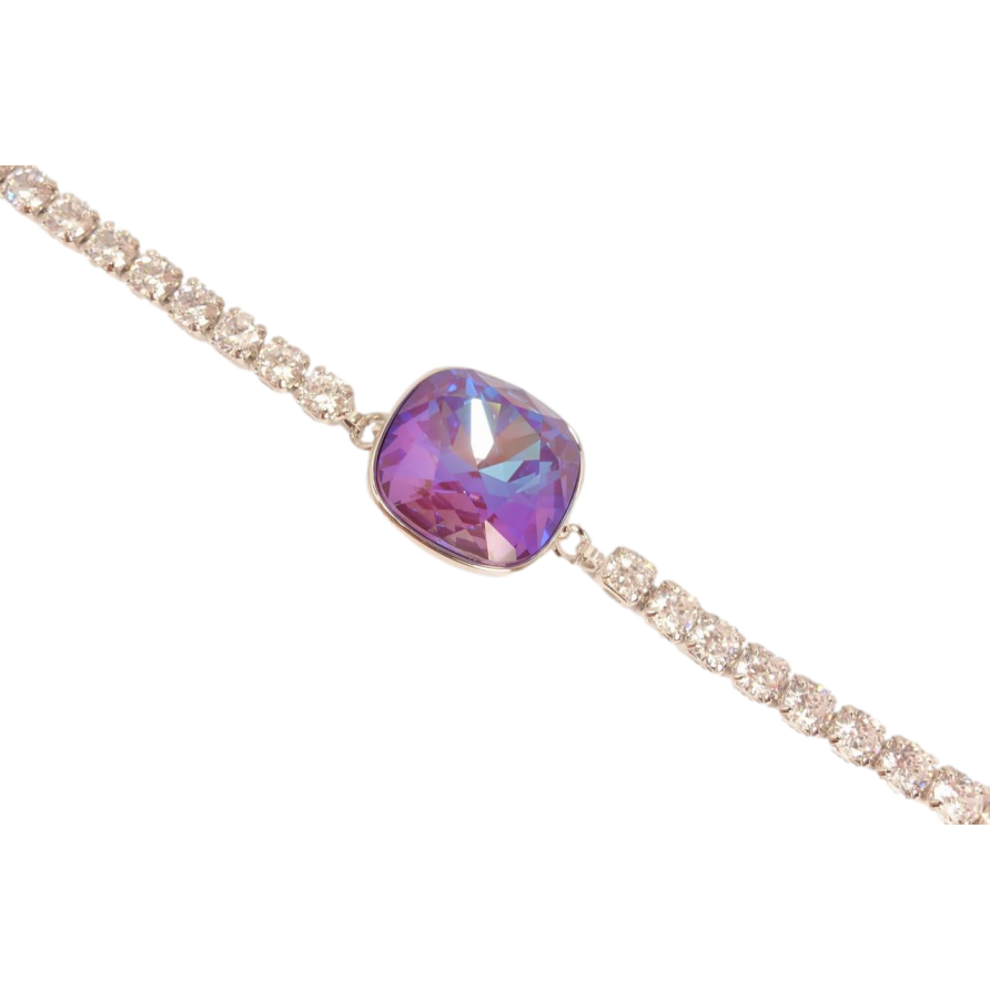 Браслет Xuping цвет Родий с кристаллами Swarovski Дорожка с кристаллом Meridian Blue длина 15-20см х 3мм фото №1 Браслет Xuping цвет Родий с кристаллами Swarovski Дорожка с кристаллом Meridian Blue длина 15-20см х 3мм фото №1