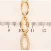 Браслет Xuping цвет 18K с кристаллами Swarovski Кристаллы Antique Pink доп.замок 16.5,19.5см х 7мм фото №2