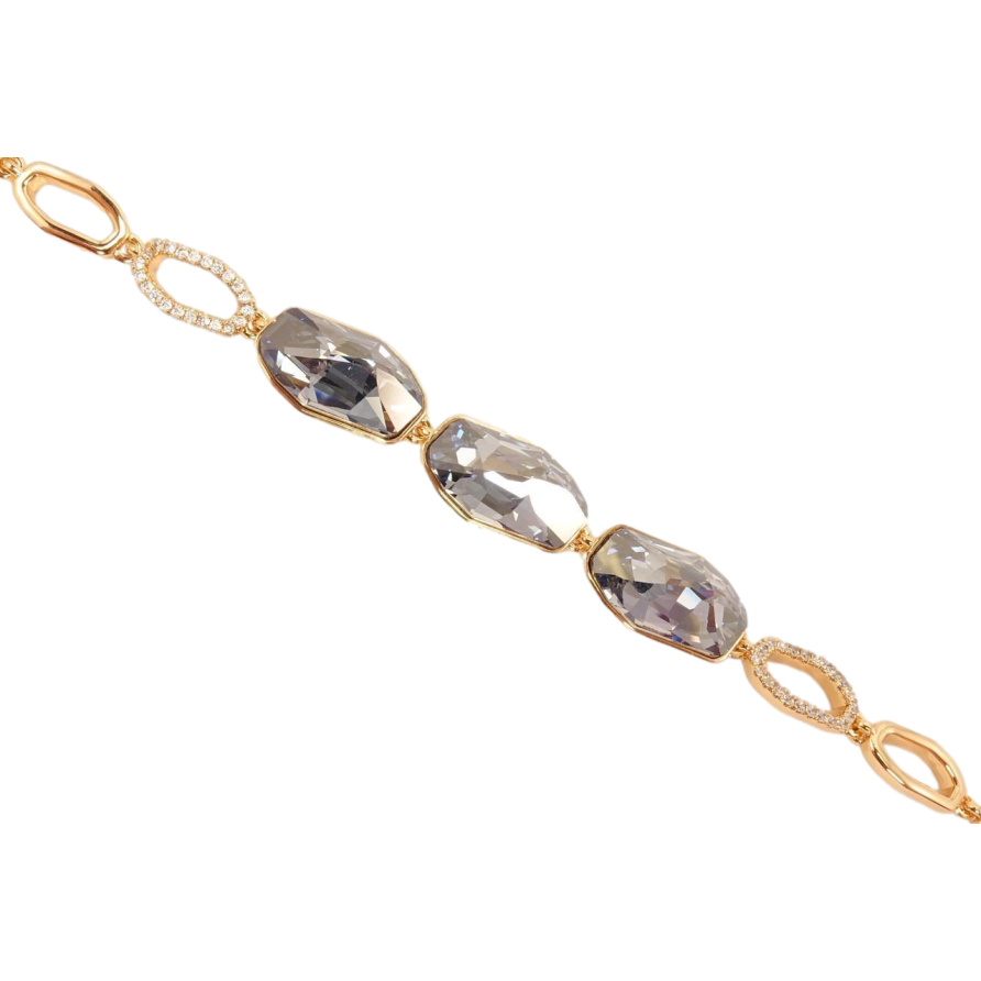 Браслет Xuping цвет 18K с кристаллами Swarovski Кристалл Black Diamond доп.замок 17.5,19.5см х 7мм фото №1 Браслет Xuping цвет 18K с кристаллами Swarovski Кристалл Black Diamond доп.замок 17.5,19.5см х 7мм фото №1