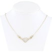 Подвеска на цепочке Xuping ТТМ Stainless Steel цвет 14K Сердечко с цирконием длина 45-51см х 1мм фото №2