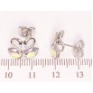 Сережки Xuping колір Родій з кристалами Swarovski пусети Закохані лебеді з кристалами АВ фото №2 Сережки Xuping колір Родій з кристалами Swarovski пусети Закохані лебеді з кристалами АВ фото №2
