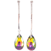 Серьги Xuping цвет Родий с кристаллами Swarovski пусеты "Подвески с кристаллами Vitrail Medium" фото №2 Серьги Xuping цвет Родий с кристаллами Swarovski пусеты "Подвески с кристаллами Vitrail Medium" фото №2