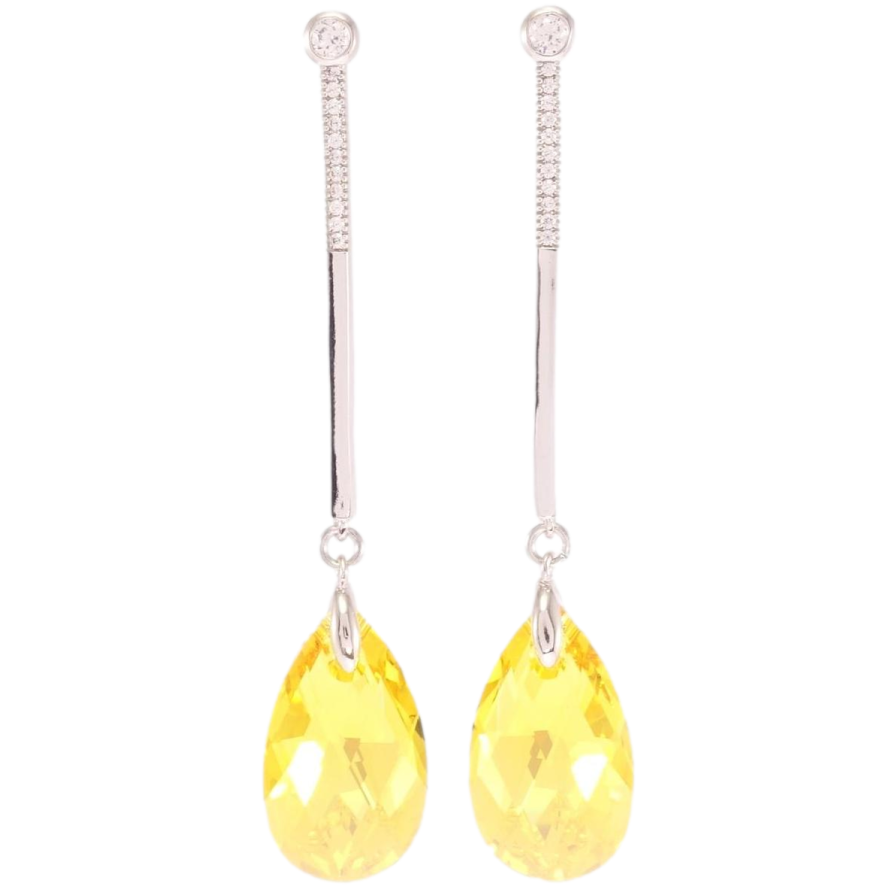 Серьги Xuping цвет Родий с кристаллами Swarovski пусеты "Подвески с кристаллами Sunflower" фото №1 Серьги Xuping цвет Родий с кристаллами Swarovski пусеты "Подвески с кристаллами Sunflower" фото №1