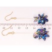 Сережки Xuping колір 18K з кристалами Swarovski французький замок Грони кристалів Capri Blue та Paradise Shine фото №3 Сережки Xuping колір 18K з кристалами Swarovski французький замок Грони кристалів Capri Blue та Paradise Shine фото №3