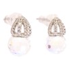 Сережки Xuping колір Родій з кристалами Swarovski пусети "Кристальна кулька Shimmer під куполом" фото №2 Сережки Xuping колір Родій з кристалами Swarovski пусети "Кристальна кулька Shimmer під куполом" фото №2