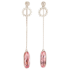 Сережки Xuping колір Родій з кристалами Swarovski пусети «Кільце з кристалом Rose на ланцюжку» фото №2 Сережки Xuping колір Родій з кристалами Swarovski пусети «Кільце з кристалом Rose на ланцюжку» фото №2