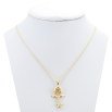 Кулон на ланцюжку Xuping Позолота 18K Крилатий ключ з кришталем, що танцює довжина 41см х 1мм фото №2