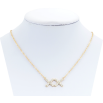 Подвеска на цепочке Xuping Позолота 18K Два крестика с цирконием длина 42,5-46,5см х 2мм фото №2 Подвеска на цепочке Xuping Позолота 18K Два крестика с цирконием длина 42,5-46,5см х 2мм фото №2