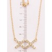 Подвеска на цепочке Xuping Позолота 18K Два крестика с цирконием длина 42,5-46,5см х 2мм фото №4 Подвеска на цепочке Xuping Позолота 18K Два крестика с цирконием длина 42,5-46,5см х 2мм фото №4