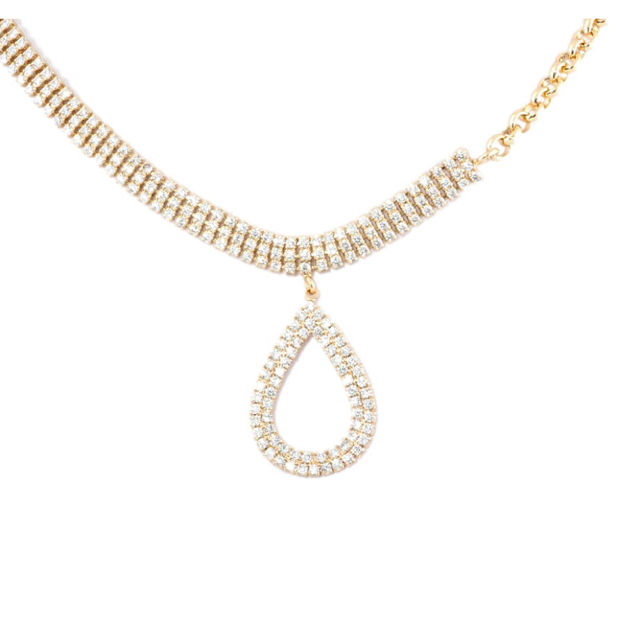 Колье Xuping Позолота 18K Кристальный блеск длина 40-44см х 4-6мм фото №1 Колье Xuping Позолота 18K Кристальный блеск длина 40-44см х 4-6мм фото №1
