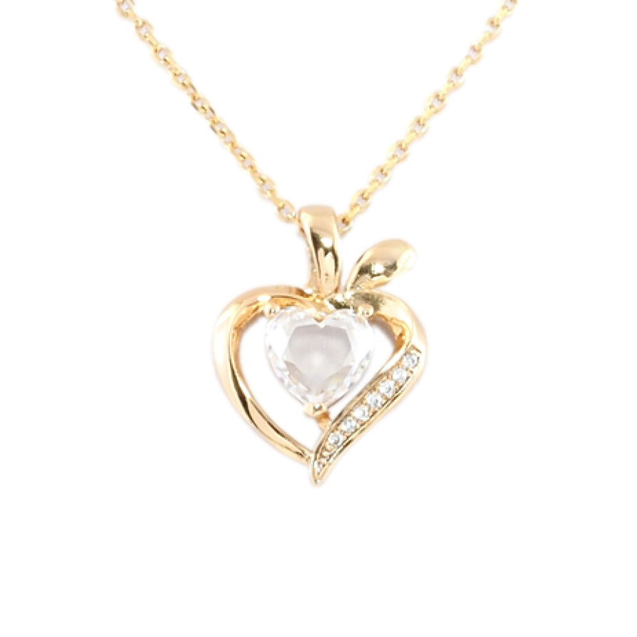 Кулон на ланцюжку Xuping Позолота 18K Кришталеве сердечко довжина 41-46см х 1.5мм фото №1 Кулон на ланцюжку Xuping Позолота 18K Кришталеве сердечко довжина 41-46см х 1.5мм фото №1