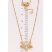 Подвеска на цепочке Xuping Позолота 18K Дуэт сердец с цирконием длина 41.5,43.5,45.5см х 1мм фото №4 Подвеска на цепочке Xuping Позолота 18K Дуэт сердец с цирконием длина 41.5,43.5,45.5см х 1мм фото №4