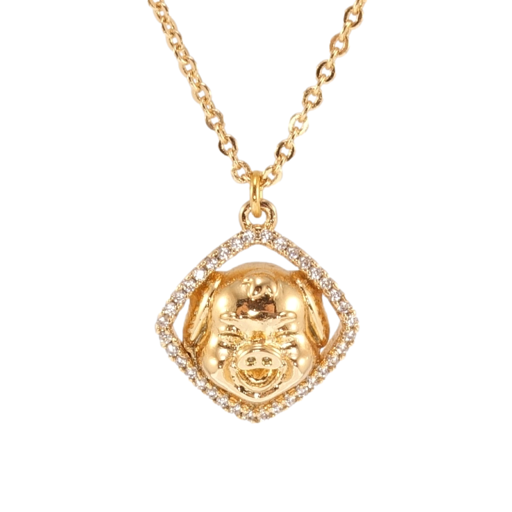 Подвеска на цепочке Xuping Позолота 18K Свинка длина 46-50см х 1мм фото №10