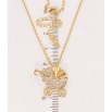 Подвеска на цепочке Xuping Позолота 18K Коляска с сердечком длина 46-51см х 2мм фото №3 Подвеска на цепочке Xuping Позолота 18K Коляска с сердечком длина 46-51см х 2мм фото №3