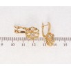 Серьги Xuping Позолота 18K английский замок Снежинка с кристаллами фото №2