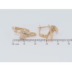 Серьги Xuping Позолота 18K английский замок Кобра фото №2 Серьги Xuping Позолота 18K английский замок Кобра фото №2