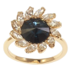 Кольцо Xuping цвет Позолота 18K с кр-ми Swarovski "Цветок с кристаллом Montana" фото №2