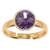 Кольцо Xuping цвет Позолота 18K с кр-ми Swarovski "Кристалл Tanzanite" ø 10мм фото №2 Кольцо Xuping цвет Позолота 18K с кр-ми Swarovski "Кристалл Tanzanite" ø 10мм фото №2