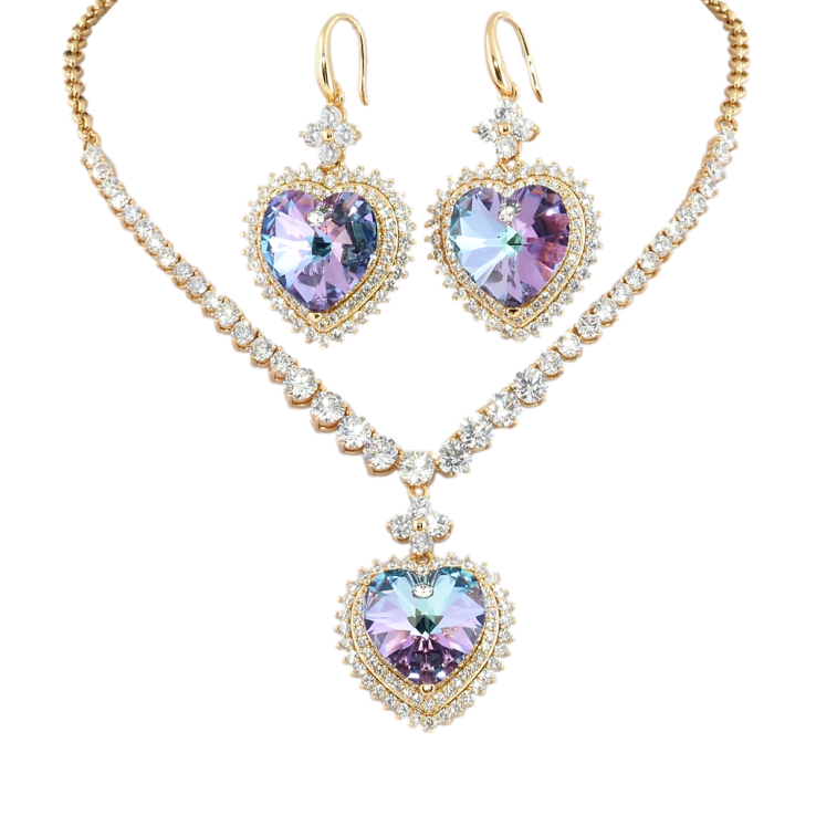 Набор Колье Серьги Xuping цвет 18K с кр-ми Swarovski Роскошь кр-лов Paradise Shine длина 49-54см фото №8 Набор Колье Серьги Xuping цвет 18K с кр-ми Swarovski Роскошь кр-лов Paradise Shine длина 49-54см фото №8