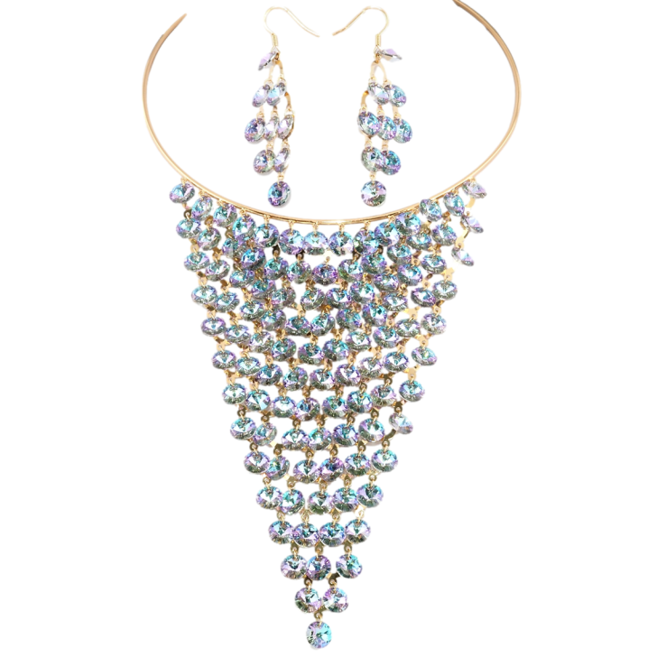 Набор Колье Серьги Xuping цвет 18K с кр-ми Swarovski Роскошь кр-лов Paradise Shine ø 12см + 5,5см фото №16 Набор Колье Серьги Xuping цвет 18K с кр-ми Swarovski Роскошь кр-лов Paradise Shine ø 12см + 5,5см фото №16