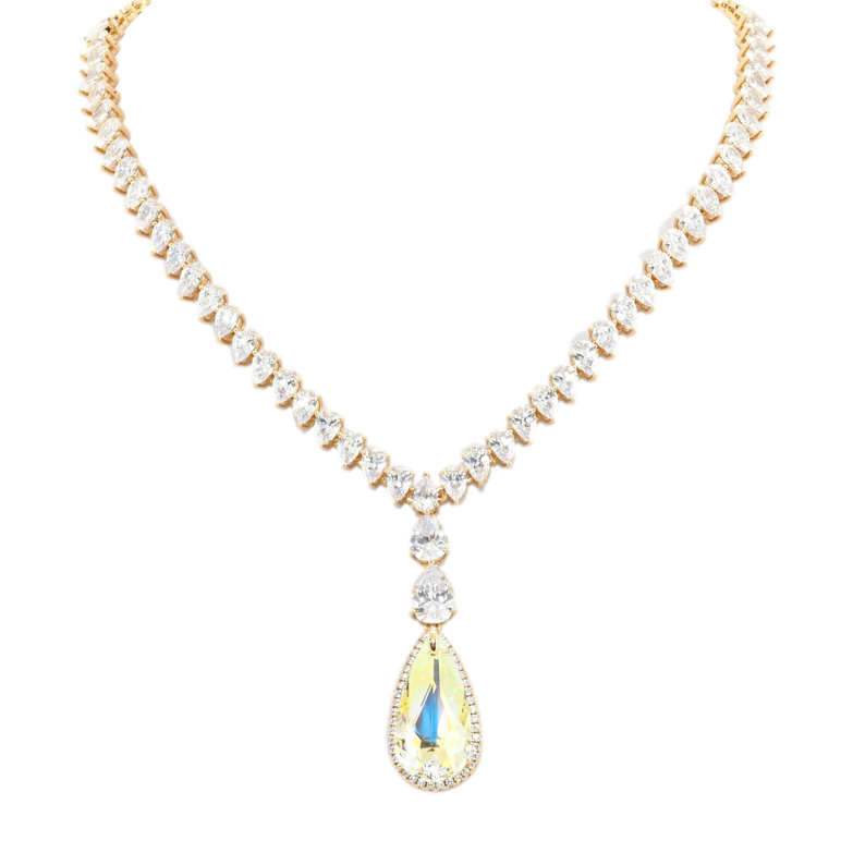 Кольє Xuping колір 18K з кр-ми Swarovski Витончений блиск кристала Citrine Shimmer довжина 51см фото №1 Кольє Xuping колір 18K з кр-ми Swarovski Витончений блиск кристала Citrine Shimmer довжина 51см фото №1