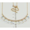 Колье Xuping цвет Позолота 18K с кристаллами Swarovski "Дорожка с кристальными подвесками Shimmer длина 41-46см х 1мм фото №5 Колье Xuping цвет Позолота 18K с кристаллами Swarovski "Дорожка с кристальными подвесками Shimmer длина 41-46см х 1мм фото №5