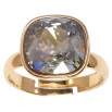 Каблучка Xuping колір Позолота 18K з кр-ми Swarovski "Кристал Silver Night" 12х12мм фото №2