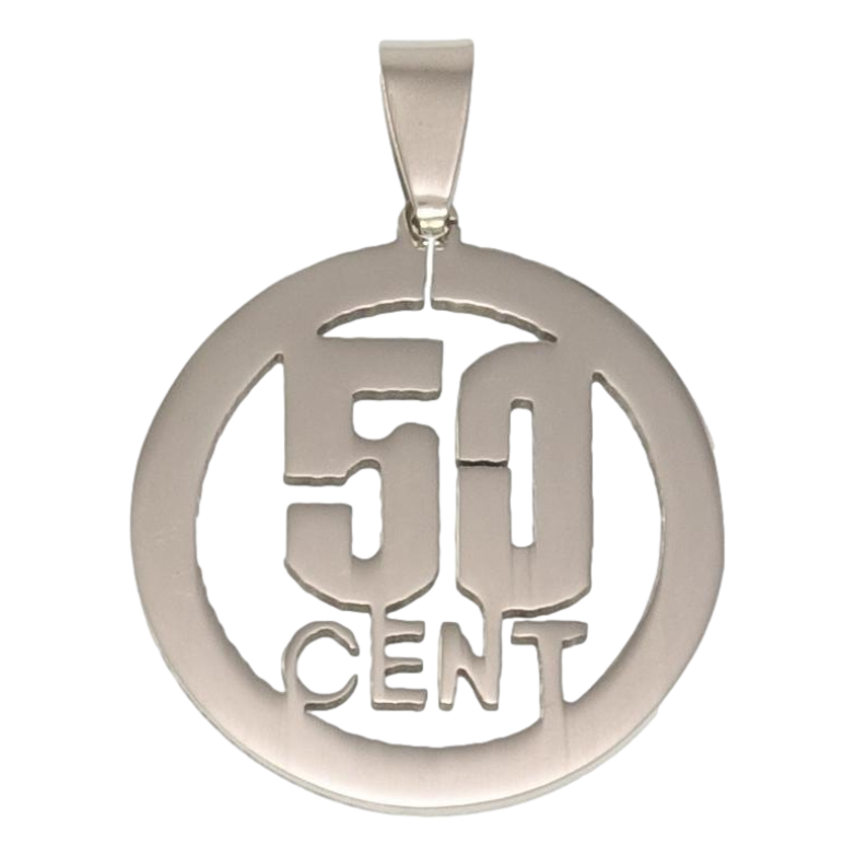Кулон Нержавіюча сталь 50 центів фото №1