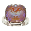 Кольцо Xuping цвет Родий с кр-ми Swarovski "Кристалл Cappuccino Delite" 14х14мм фото №2 Кольцо Xuping цвет Родий с кр-ми Swarovski "Кристалл Cappuccino Delite" 14х14мм фото №2