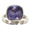 Кольцо Xuping цвет Родий с кр-ми Swarovski "Кристалл Tanzanite" 12х12мм фото №2 Кольцо Xuping цвет Родий с кр-ми Swarovski "Кристалл Tanzanite" 12х12мм фото №2