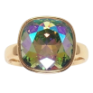 Каблучка Xuping колір Позолота 18K з кр-ми Swarovski "Кристал Erinite Shimmer" 14х14мм фото №2 Каблучка Xuping колір Позолота 18K з кр-ми Swarovski "Кристал Erinite Shimmer" 14х14мм фото №2