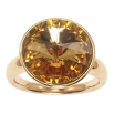 Каблучка Xuping колір Позолота 18K з кр-ми Swarovski "Кристал Topaz" ø 15мм фото №2 Каблучка Xuping колір Позолота 18K з кр-ми Swarovski "Кристал Topaz" ø 15мм фото №2
