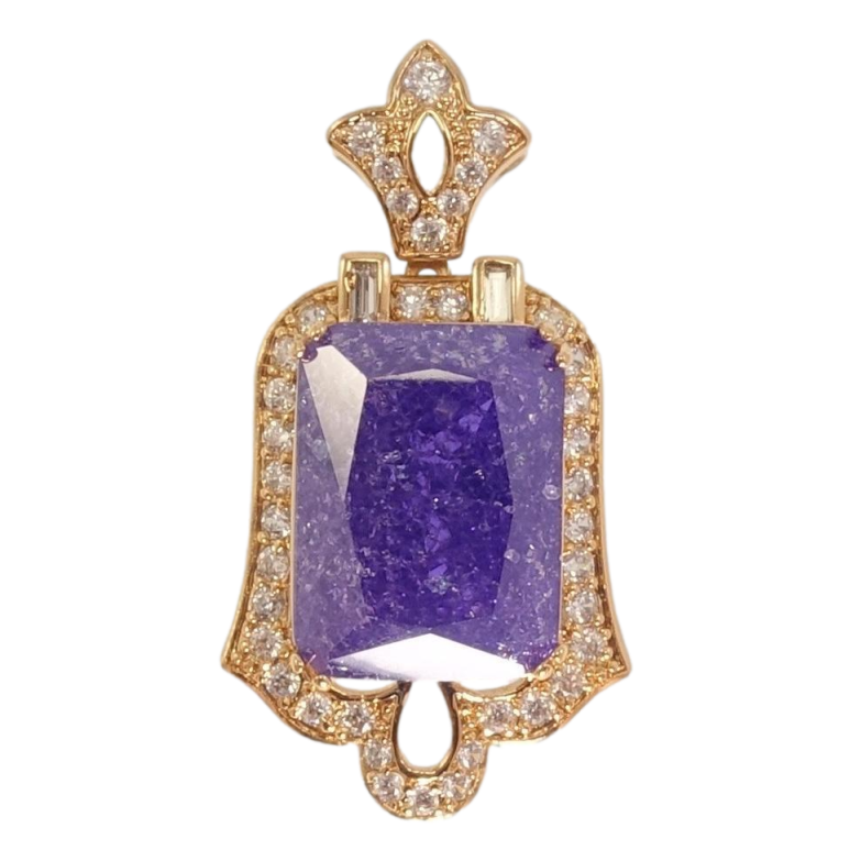 Кулон Xuping Позолота 18K Фиолетовый кристалл в декоративном обрамлении циркония фото №13 Кулон Xuping Позолота 18K Фиолетовый кристалл в декоративном обрамлении циркония фото №13