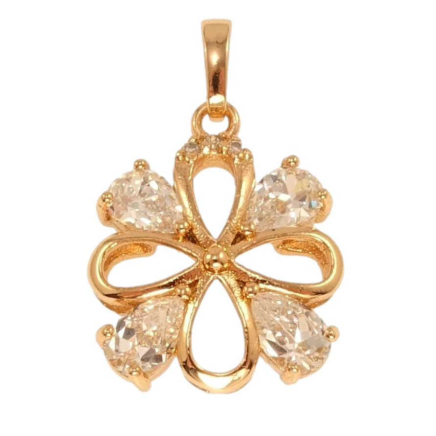 Кулон Xuping Позолота 18K Декоративный цветочек фото №1 Кулон Xuping Позолота 18K Декоративный цветочек фото №1