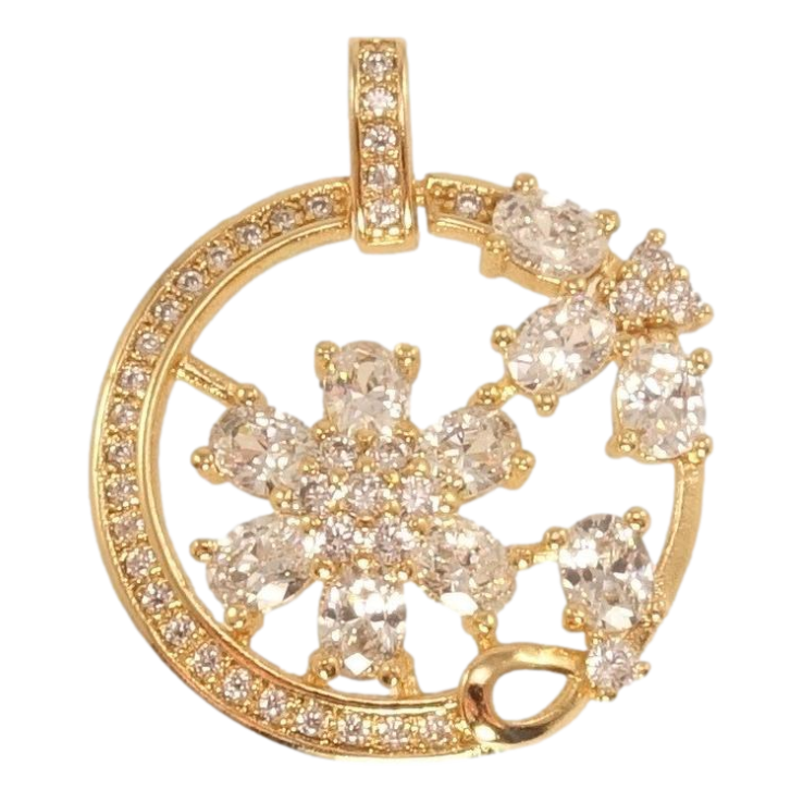 Кулон Xuping Позолота 18K Квітковий орнамент із цирконієм фото №21 Кулон Xuping Позолота 18K Квітковий орнамент із цирконієм фото №21