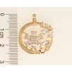 Кулон Xuping Позолота 18K Квітковий орнамент із цирконієм фото №2 Кулон Xuping Позолота 18K Квітковий орнамент із цирконієм фото №2