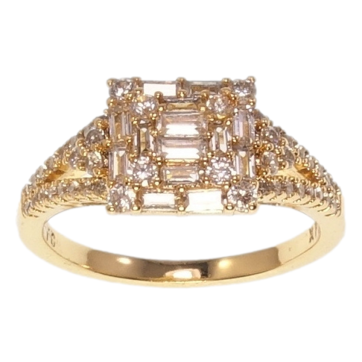 Каблучка Xuping Позолота 18K «Інкрустація цирконієм» фото №6