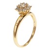 Кольцо Xuping Позолота 18K Кристальный цветок фото №2