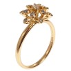 Каблучка Xuping Позолота 18K Сніжинка фото №2 Каблучка Xuping Позолота 18K Сніжинка фото №2