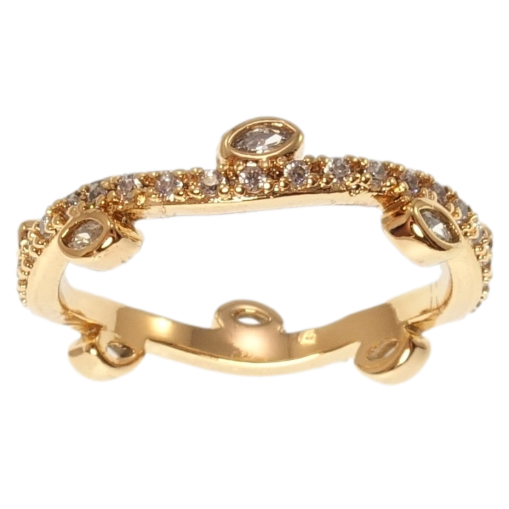 Каблучка Xuping Позолота 18K Ліана фото №10 Каблучка Xuping Позолота 18K Ліана фото №10