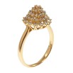 Каблучка Xuping Позолота 18K Купол з розсипом цирконію фото №2 Каблучка Xuping Позолота 18K Купол з розсипом цирконію фото №2