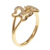 Кольцо Xuping Позолота 18K Бабочка с сердечком и россыпью циркония фото №2 Кольцо Xuping Позолота 18K Бабочка с сердечком и россыпью циркония фото №2