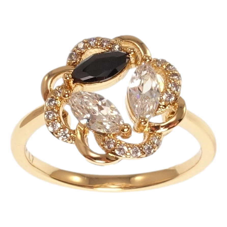 Каблучка Xuping Позолота 18K Сонячна квітка фото №1
